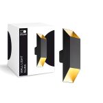 D'Lite Luz De Pared Nura Aluminium Negro Up & Down 7W 250lm - 830 Luz Cálida | IP44