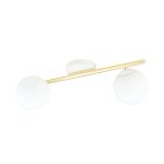 Emibig Luz de techo Splendi Acero Blanco | Apta para 2x E14 - Max 10W