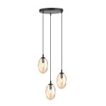 Emibig Colgante De Luz Astral Acero Negro | Apta para 3x E14 - Max 10W