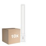 Multipack 10x Philips CorePro PL-L LED Bulbo EM/Mains 12W - 840 Blanco Frio | 4-Pines - Reemplazo 24W