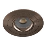 Noxion Empotrado Foco Logic MR16 Ajustable Brillante Bronze | 92mm - Recorte 80mm - IP20 - Incl. GU10 Casquillo