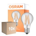 Multipack 10x Osram Led Star Classic LED E27 Pera Con Filamento Clara 4.9W 470lm - 827 Luz Muy Cálida | Sensor De Luz