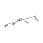 Eglo Luz de techo Buzz-LED Acero Níquel Satinado 4x2.8W 4x250lm - 830 Luz Cálida | IP20 - Incl. 4x GU10