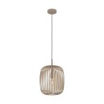 Eglo Colgante De Luz Romazzina Acero Lijado | IP20 - Apta para 1x E27 