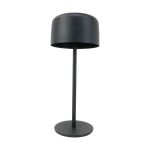 Eglo Lámpara De Mesa Roccanova Solar Acero Negro 2W 270lm - 830 Luz Cálida | IP44 - Regulable al tacto - USB-C