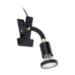 Eglo Clamp Parrini 1 Acero Negro 4.5W 345lm - 830 Luz Cálida | IP20 - Incl. 1x GU10
