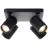 Brilliant Marty Luz de techo Aluminium Arenoso Negro 20W 1400lm - 830 Luz Cálida | Incl. 4x GU10