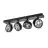 SLV Kalu Foco Aluminium Negro | Apta para 4x GU10 (AR111) 