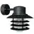 Nordlux Vejers Luz De Pared Metal y Vidrio Negro | IP54 - Apta para E27