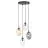 Emibig Colgante De Luz Astral Acero Negro | Apta para 4x E14 - Max 10W