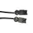 Noxion GST - Compatible Cable de extensión Negro - Macho + Hembra - 5m - 3 pole 1,5mm2