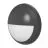 Noxion Plafón LED Techo/Pared Pro V2 12/16/20W 2400lm - 830-840-865 CCT | 325mm - IP65 - Sensor de Movimiento y Luz + Párpado Circulo Negro