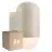Multipack 6x Nordlux Heka Luz De Pared Aluminium Sanded |IP54 - Apta para E27
