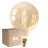 Multipack 6x Calex XXL Mega Oro Globe LED E27 G200 Con Filamento 3W 250lm- 822 Luz Muy Cálida | Regulable