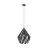 Eglo Colgante De Luz Carlton 1 Acero Negro Plata | IP20 - Apta para 1x E27 