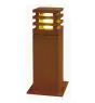 SLV Cuadrado 40 Lámpara de pie Acero Oxidado Cuadrado 9W 90lm - 830 Luz Cálida | Al Aire Libre - IP55