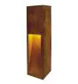 SLV Slot 50 Lámpara de pie Acero Oxidado 9W 30lm - 830 Luz Cálida | Al Aire Libre - IP55