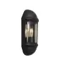 Ansell LED Luz De Pared Latina Mitad Linterna Negro - Apta para E27 Hasta 42W | IP65 - Sensor De Luz