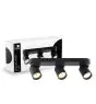 D'Lite Techo Foco Clio Negro Ajustable| Apta para 3x GU10
