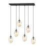 Emibig Colgante De Luz Astral Acero Negro | Apta para 6x E14 - Max 10W