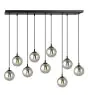Emibig Colgante De Luz Cosmo Acero Negro | Apta para 9x E14 - Max 10W