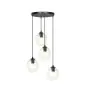 Emibig Colgante De Luz Istar Acero Negro | Apta para 4x E27 - Max 10W