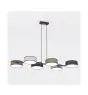 Emibig Colgante De Luz Drumz Acero Negro | Apta para 6x E14 - Max 10W