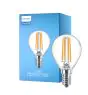 Philips Corepro LED Lustre E14 Esférica con Filamento Clara 6.5W 806lm - 827 Luz muy Cálida | Reemplazo 60W