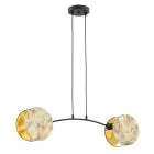 Emibig Colgante De Luz Motif Acero Negro | Apta para 2x E27 - Max 15W
