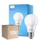 Multipack 10x Philips Corepro LED Bulbo E27 Pera Mate 8W 806lm - 827 Luz muy Cálida | Reemplazo 60W