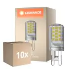 Multipack 10x Ledvance Performance LED Capsule Clara G9 4W 470lm - 827 Luz Muy Cálida | Regulable - Reemplazo 40W