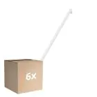 Multipack 6x Osram LEDinestra HD Lighting S14s 9.9W 1055lm - 927 Luz Muy Cálida | Mejor Reproducción De Color - Regulable - Reemplazo 75W