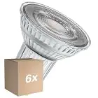 Multipack 6x Osram LED Superstar Reflector Foco GU10 PAR16 6W 575lm 120D - 927 Luz Muy Cálida | Mejor Reproducción De Color - Regulable - Reemplazo 46W
