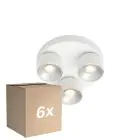 Multipack 6x Nordlux Pitcher Foco Metal Blanco | Apta para 3x GU10