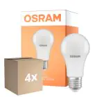 Multipack 4x Osram LED Star Classic E27 Pera Mate 10W 1055lm - 827 Luz Muy Cálida | Sensor De Luz - Reemplazo 75W