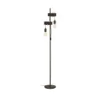 Eglo Lámpara de pie Townshend 4 Acero Marrón Negro | IP20 - Apta para 2x E27 