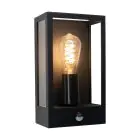 Eglo Luz De Pared Alamonte Acero Negro | IP44 - Apta para 1x E27 - Sensor De Movimiento